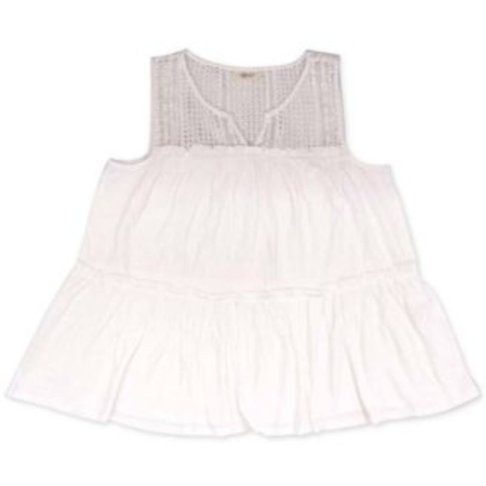 NWT Style Co Embroidered Sleeveless Tunic